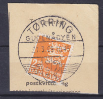 Denmark 1967 Mi. 461, 2.20 Kr. Kleines Reichswappen. Sonderstempel 'Gudenåbyen' TØRRING 1969 Clip - Oblitérés