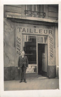 75 PARIS CARTE PHOTO BOUTIQUE THAUVERS TAILLEUR - Autres Monuments, édifices