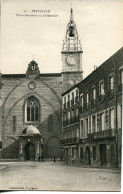 CPA - PERPIGNAN - PLACE GAMBETTA ET CATHEDRALE - Perpignan