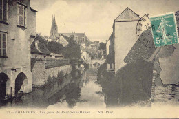 CPA - CHARTRES - VUE PRISE DU PONT ST HILAIRE (BEAU CLICHE) - Chartres