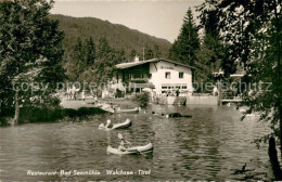 73722643 Walchsee Tirol Restaurant Bad Seemuehle Am See Schlauchboote Walchsee T - Autres & Non Classés