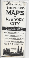 Maps Of New York City (The Standard Visitor's Guide) Mid-town Manhattan, Brooklyn, Queens, Bronx - Cartes Routières