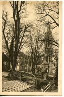 CPA -ANGOULEME - UN COIN DU JARDIN VERT ET EGLISE ST-AUSONE  - Angouleme