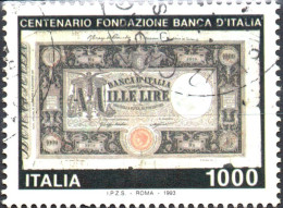 ITALIA, ITALY, BANCA D’ITALIA, 1993, USATI Scott:IT 1957, Yt:IT 2028 - 1991-00: Oblitérés