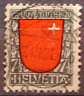 Schweiz Suisse 1920: Kantonswappen Schwyz Zu WI 15 Mi 153 Yv 176 Mit Zentral-Stempel NEUCHÂTEL 27.III.21 (Zu CHF 25.00) - Usados