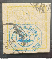 IRAN PERSIA ایران PERSIE PERSIANE 1903 HANDSTAMP OVERPRINTED IN BLUE CAT. SCOTT N. 339 - Iran