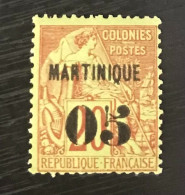 Timbre Neuf* Martinique Yt 4 - 05 S. 20c - 1888-91 - Ongebruikt