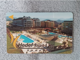 HOTEL KEYS - 2538 - TURKEY - HEDEF RESORT & SPA - Hotel Keycards