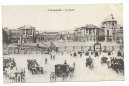 CPA écrite En 1923 - VERSAILLES - Le Palais - Edit. David - N°1 - Animé - Automobiles - Calèches - - Versailles (Château)