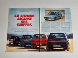 Coupure De Presse Automobile La Peugeot 106 XSi Face à Ses Rivales - Voitures