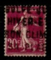 FRANCE    -   1924 .   Y&T N° 190 Oblitéré  4 Filets D'encadrement En Bas.. - Used Stamps