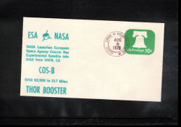 USA 1975 Space / Weltraum ESA-USA Satellite COS-B Interesting Cover - Stati Uniti