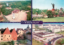 73722450 Vilnius Kathedrale Fliegeraufnahme Lenin Denkmal Altstadt Wohnsiedlung  - Litauen