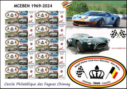 DUOSTAMP/MYSTAMP** Cercle Philatélique Des Fagnes - Royal Motor Club - Eau Blanche-Eau Noire - MCEBEN 1969-2024 - Chimay - Neufs