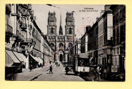 45. ORLEANS - La Rue Jeanne D'Arc (animée, Tramway) (voir Scan Recto/verso) - Orleans