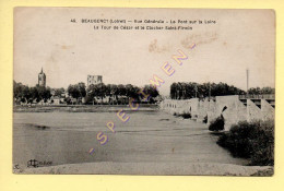 45. BEAUGENCY - Vue Générale - Le Pont Sur La Loire, La Tour De César Et Le Clocher Saint-Firmin (voir Scan Recto/verso) - Beaugency