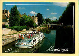 45. MONTARGIS – Le Bateau Ville De Chalette Sur Le Canal De Briare  (animée (2scans) - Montargis