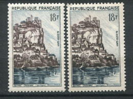 26466 FRANCE N°1127** 18F Beynac-Cazenac : Arbre Et Toiture Gris Au Lieu De Brun-lilas + Normal (non Inclus)  1957  TB - Unused Stamps