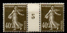 FRANCE    -   1924 .   Y&T N° 193 *.   Millésime 5. - Millésime