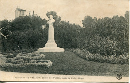 CPA - BEZIERS - JARDIN DES POETES, BUSTE DE VICTOR HUGO - Beziers