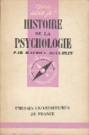 Histoire De La Psychologie (1957) De Maurice Reuchlin - Psychologie & Philosophie