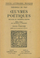 Oeuvres Poétiques Tomes II Et III (1958) De Théophile De Viau - Andere & Zonder Classificatie