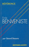 Emile Benveniste (1993) De Gérard Dessons - Psychologie/Philosophie