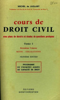 Cours De Droit Civil Tome I (1974) De Michel De Juglart - Droit