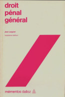 Droit Pénal Général (1991) De Jean Larguier - Derecho