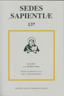 Sedes Sapientiae N°137 (2016) De Collectif - Unclassified