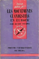 Les Mouvements Clandestins En Europe (1961) De Hubert Michel - Geografia