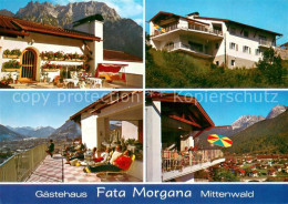 73722322 Mittenwald Bayern Gaestehaus Fata Morgana Teilansichten Aussen Mittenwa - Mittenwald