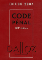 Code Pénal : Edition 2007 (2006) De Yves Mayaud - Droit
