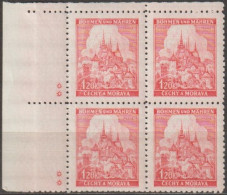 096/ Pof. 57; Corner 4-block, Plate Mark ** - Unused Stamps