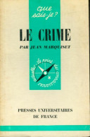 Le Crime (1964) De Jean Marquiset - Ciencia