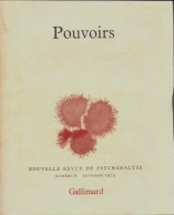 Nouvelle Revue De Psychanalyse N°8 : Pouvoirs (1973) De Collectif - Ohne Zuordnung