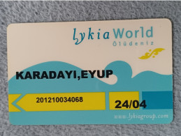 HOTEL KEYS - 2543 - TURKEY - LYKIA WORLD - Chiavi Elettroniche Di Alberghi