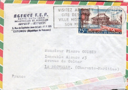 DAHOMEY SEUL SUR LETTRE POUR LA FRANCE 1962 - Benin - Dahomey (1960-...)