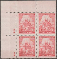 102/ Pof. 57; Corner 4-block, Plate Mark ++ - Unused Stamps