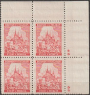 103/ Pof. 57; Corner 4-block, Plate Mark ++ - Unused Stamps