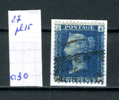 Grande-Bretagne   N° 27 Pl 15 - Used Stamps