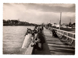 85 VENDEE - LES SABLES D'OLONNE Pêcheurs à La Ligne Sur L'Estacade - Sables D'Olonne