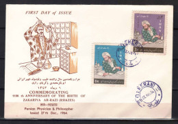 IRAN PERSIA  STAMPS, 1964. FD COVER  Z. AR-RAZI - Irán