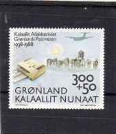 1988 Groenlandia -  60 Anni Della Posta - Nuevos