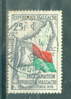 MADAGASCAR - N°339 Oblitéré. Proclamation De La République. - Madagascar (1960-...)