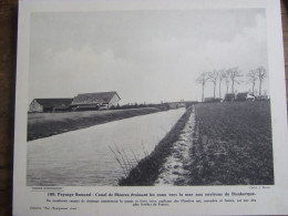 PAYSAGE FLAMAND / CANAL DE MOERES DRAINANT LES EAUX VERS LA MER AUX ENVIRONS DE DUNKERQUE - Aardrijkskunde