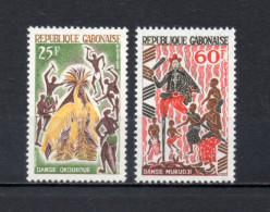 GABON N° 183 + 184   NEUFS SANS CHARNIERE COTE  3.00€    DANSE - Gabon (1960-...)