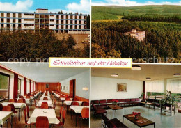 73722143 Hoheleye Sanatorium Auf Der Hoheleye Fliegeraufnahme Speisesaal Aufenth - Winterberg