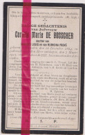 Devotie Doodsprentje Overlijden - Coralie De Bosscher Dochter Charles & Blondina Prové - Heusden 1864 - 1911 - Obituary Notices