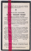 Devotie Doodsprentje Overlijden - Toussaint Foidart Wedn De Jonghe Echtg Van Der Burght - Montignée 1857 - Hekelgem 1924 - Obituary Notices